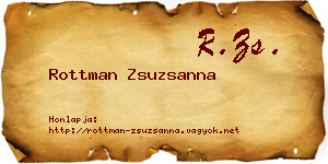 Rottman Zsuzsanna névjegykártya